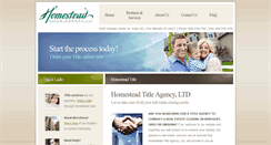 Desktop Screenshot of homesteadtitle.com